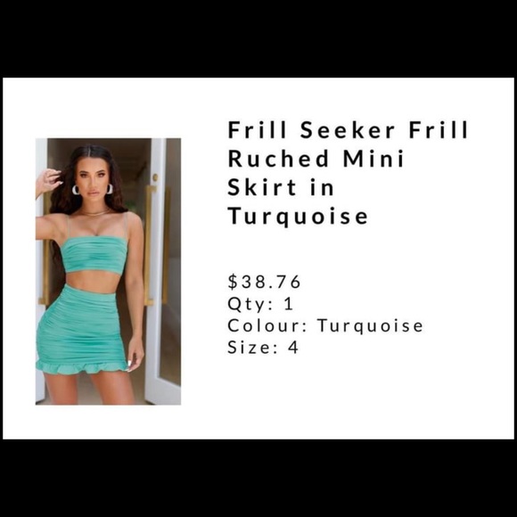 Oh Polly Top & Skirt Set (UK Size 4 / US Size 0) - Picture 3 of 10